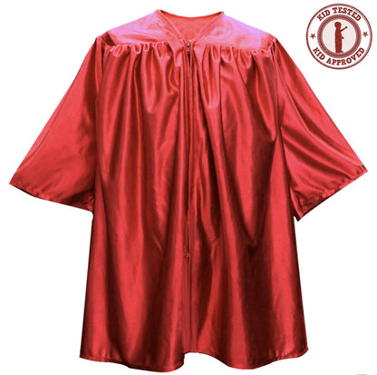 Child Red Graduation Gown - Preschool & Kindergarten Gowns - GradWear