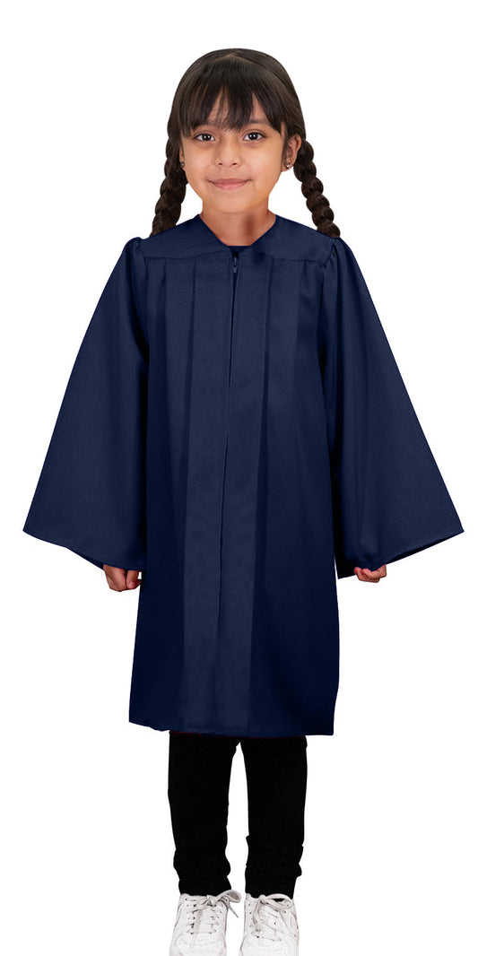 Child's Matte Navy Blue Choir Robe - Church Choir Robes - ChoirBuy