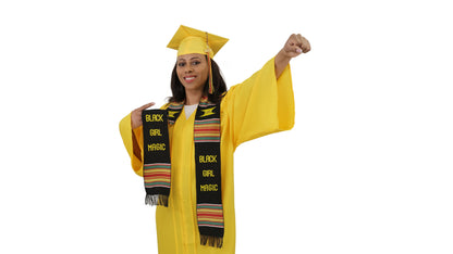 Black Girl Magic Kente Graduation Sash/Stole