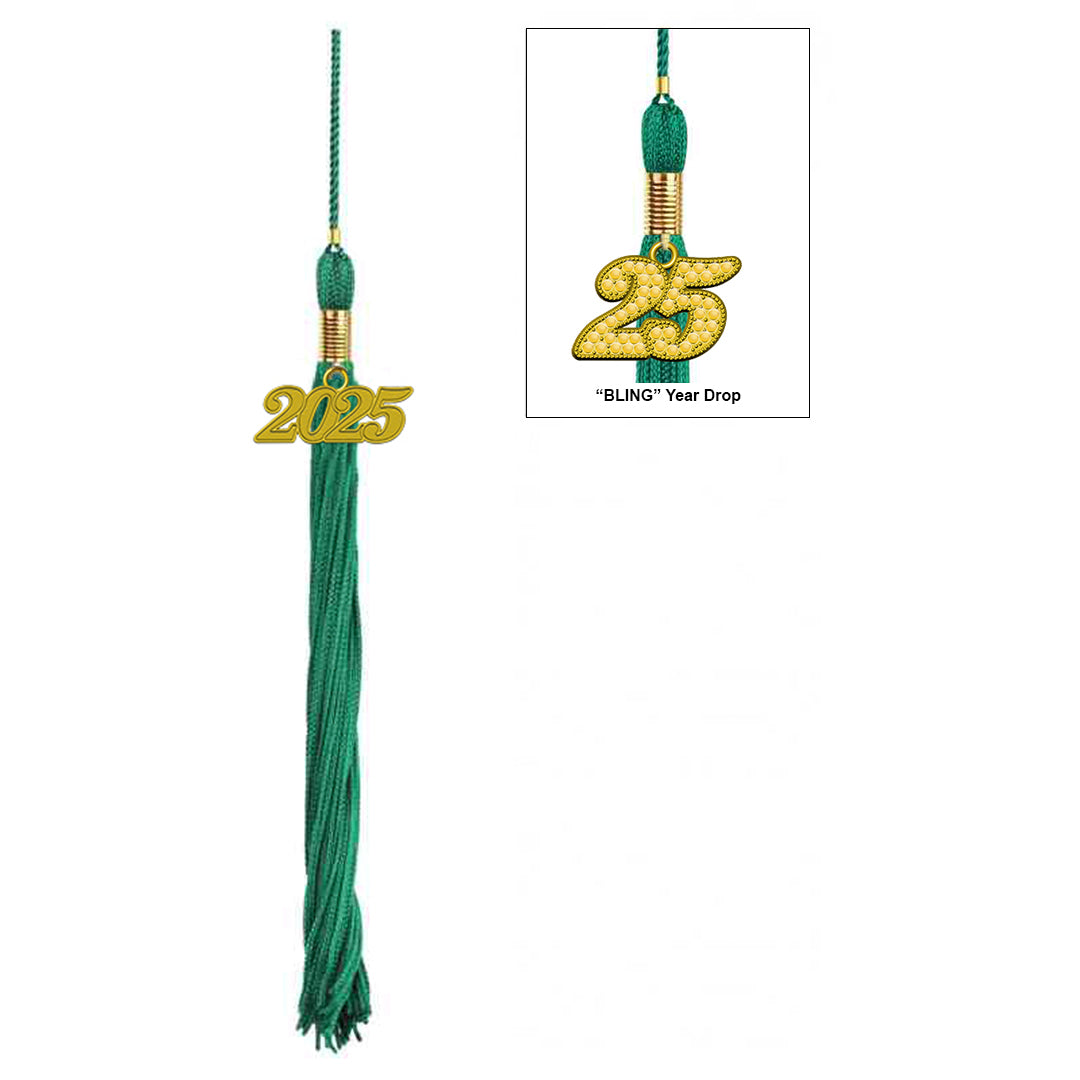 Matte Emerald Green Elementary Cap & Tassel