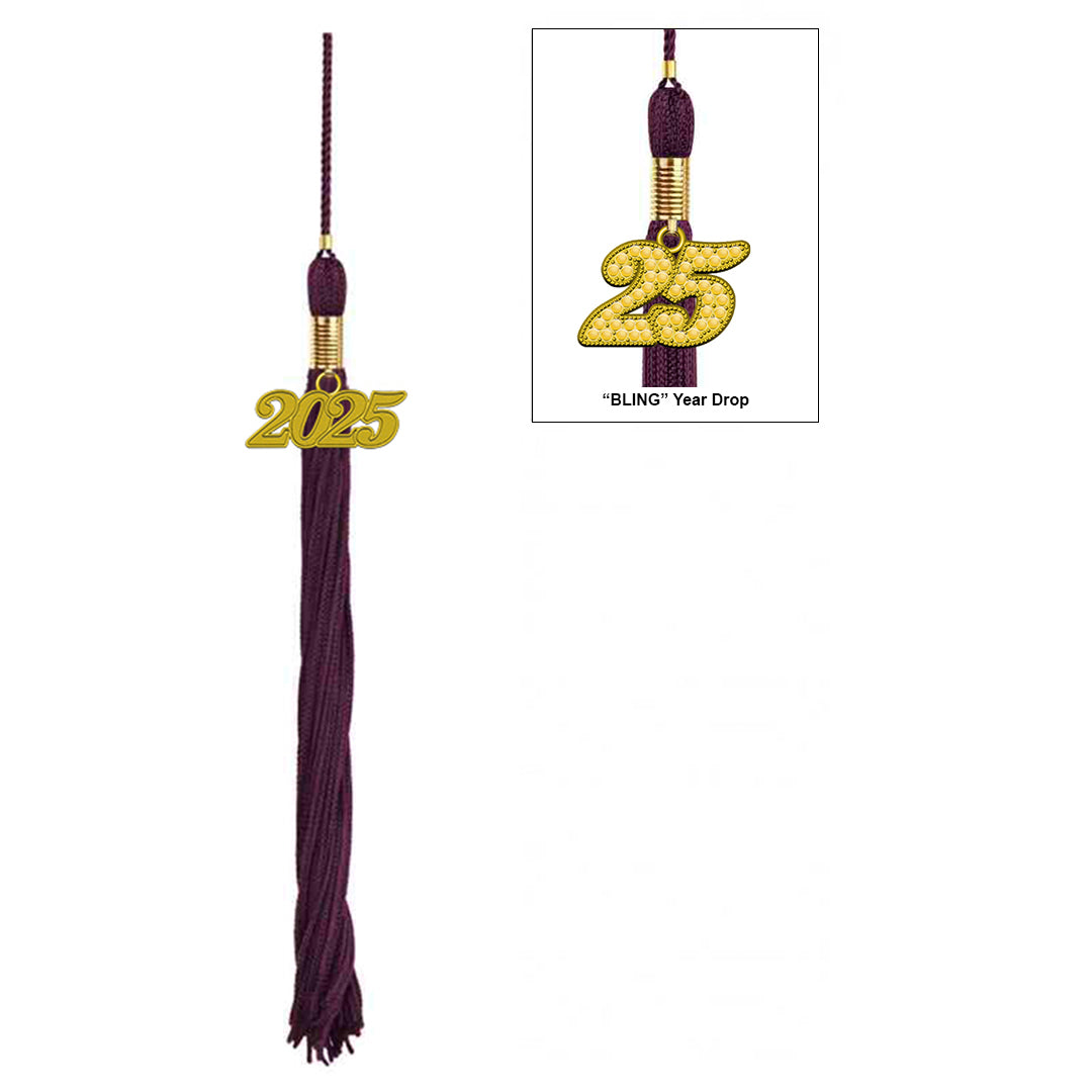 Matte Maroon Bachelors Degree Cap & Tassel - Graduation Caps