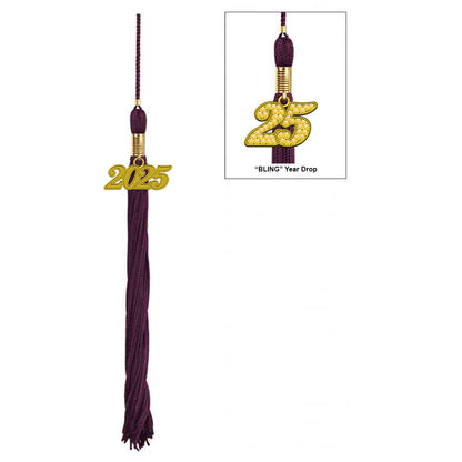 Matte Maroon Bachelors Degree Cap & Tassel - Graduation Caps