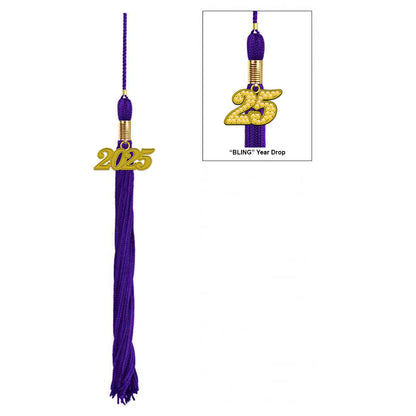 Matte Purple Middle School Cap & Tassel