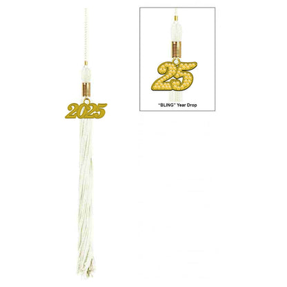 Matte White Elementary Cap, Gown & Tassel