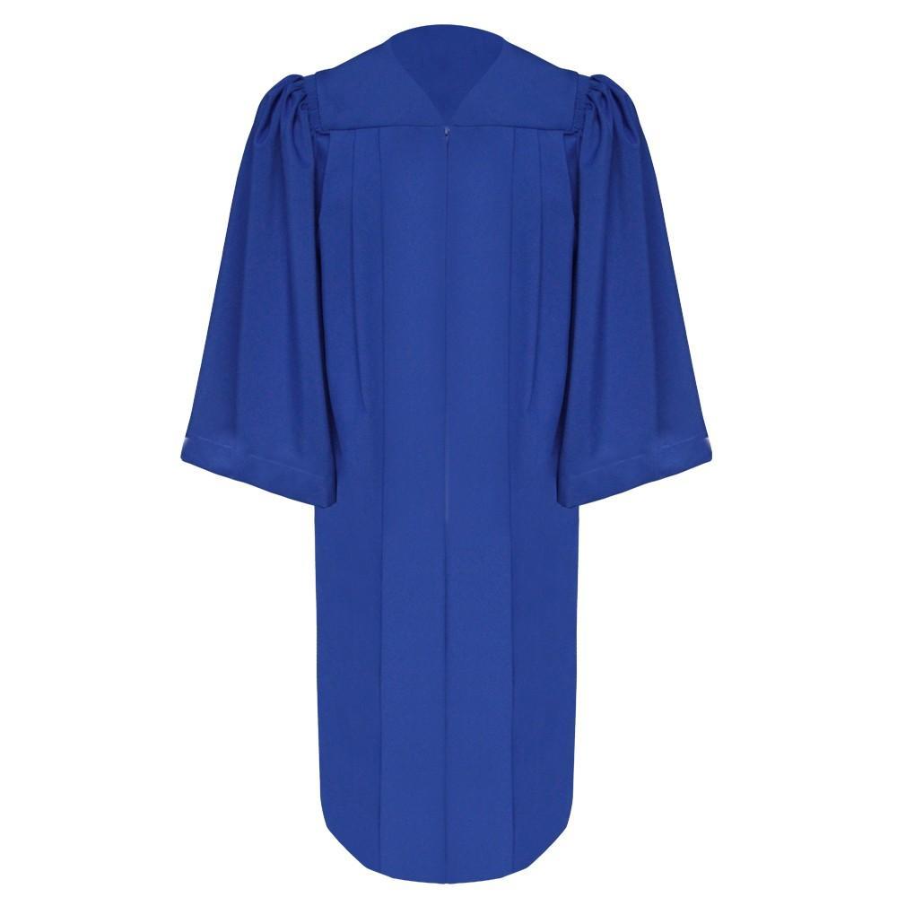 Deluxe Royal Blue Choir Robe - Churchings