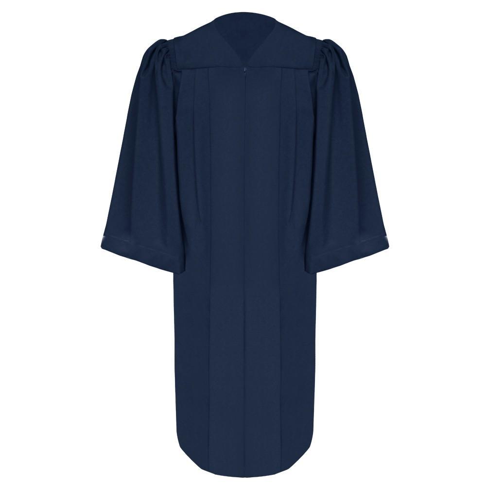 Deluxe Navy Blue Choir Robe - Churchings