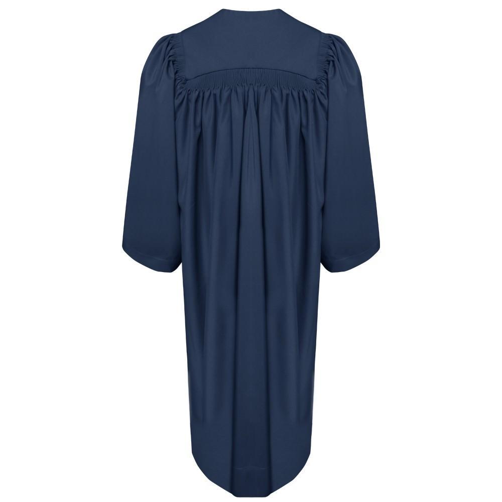 Deluxe Navy Blue Choir Robe - Churchings