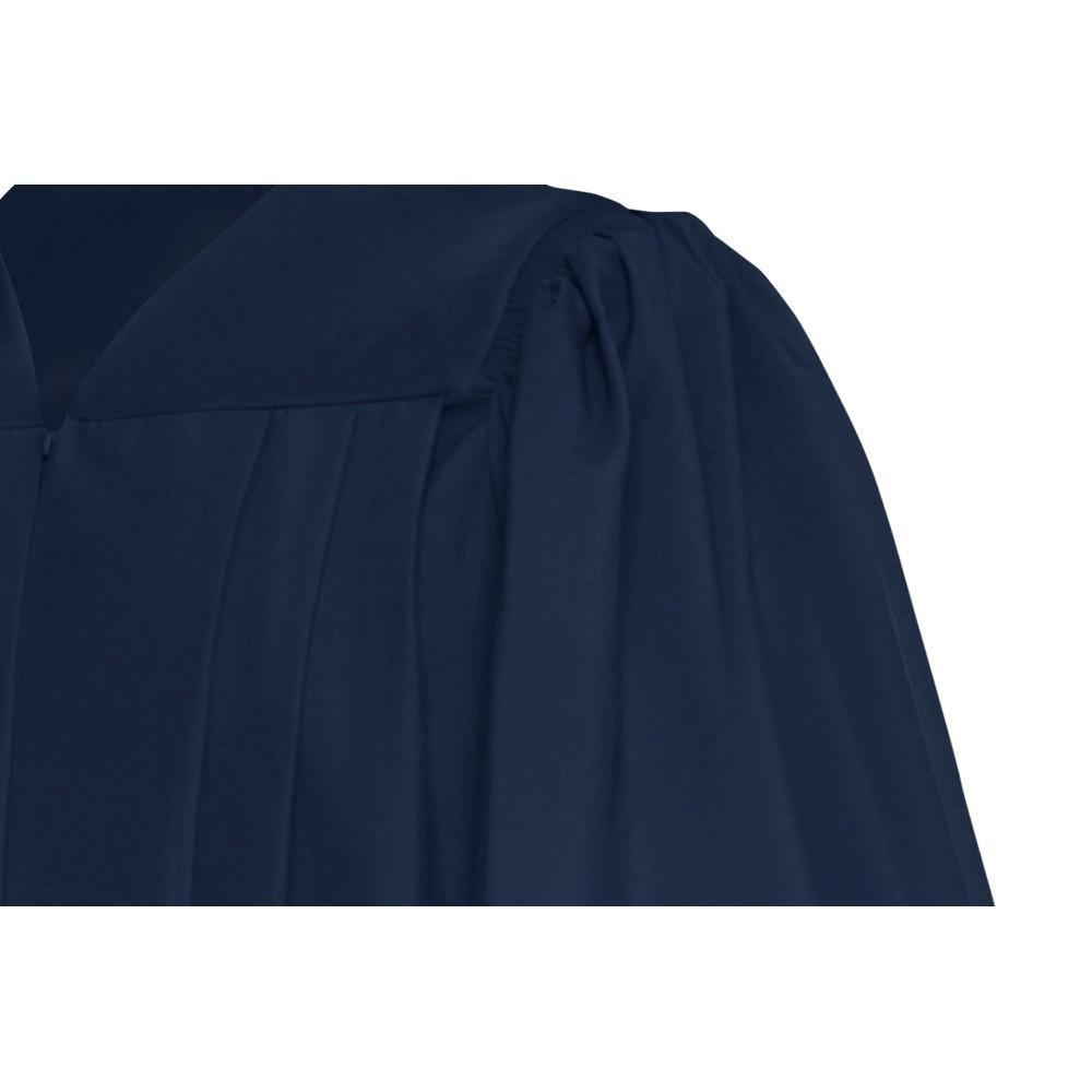 Deluxe Navy Blue Choir Robe - Churchings