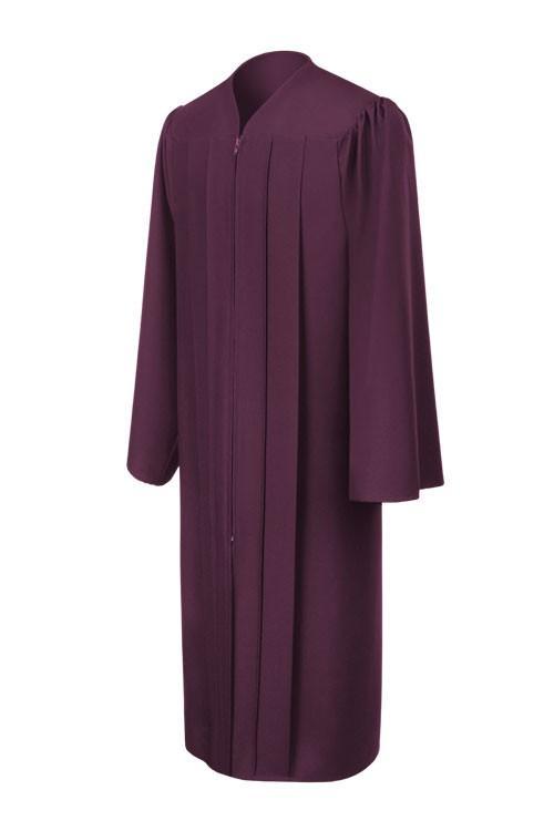 Matte Maroon Choir Robe - Churchings