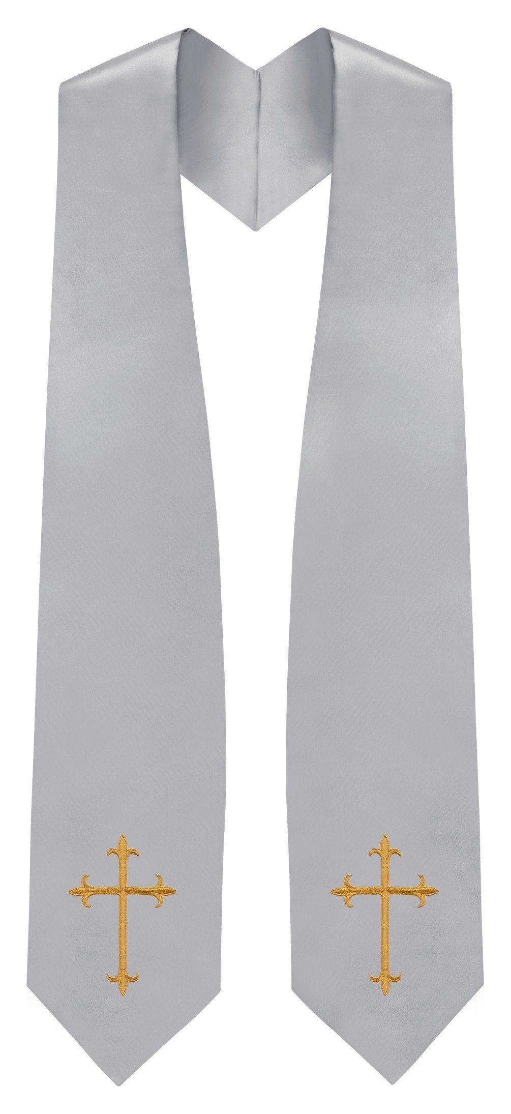 Silver Traditional Choir Stole - Churchings