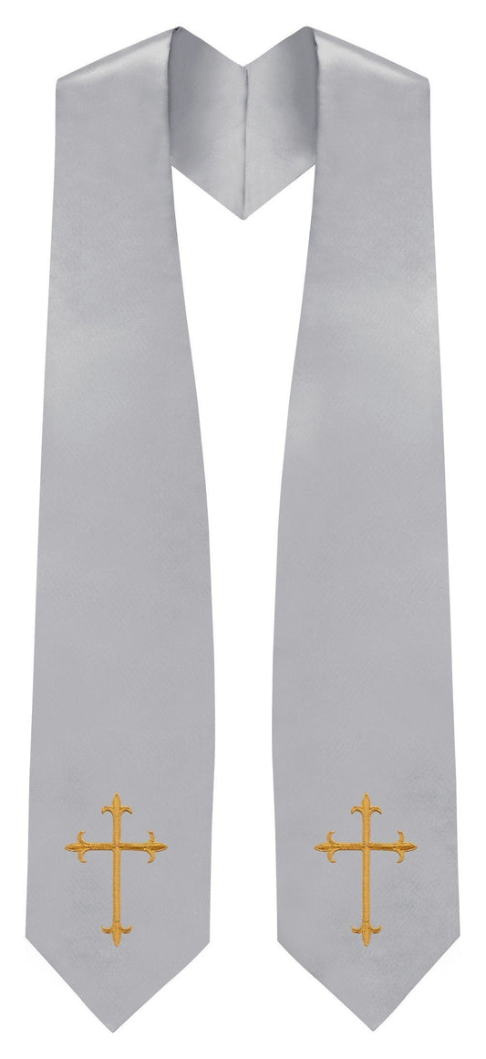 Silver Traditional Choir Stole - Churchings