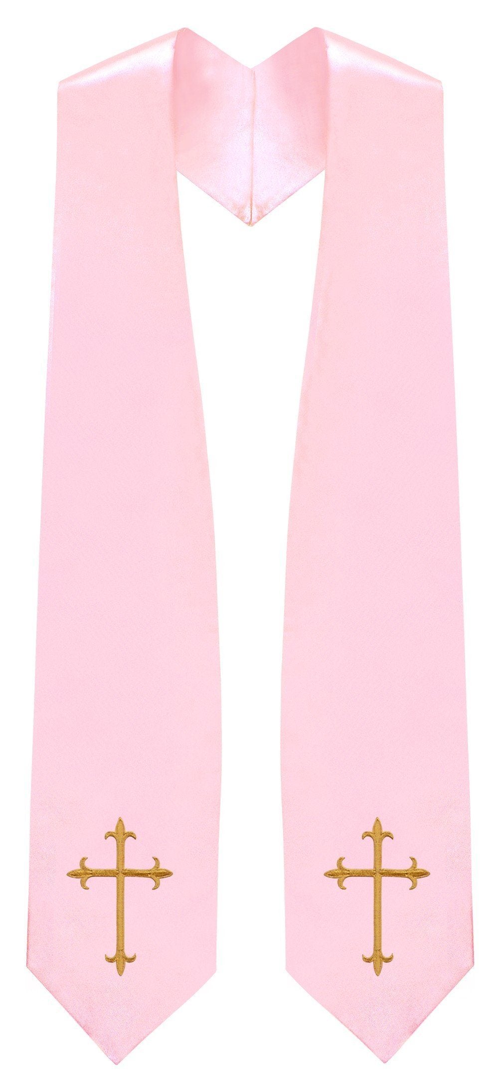 Pink Traditional Choir Stole - Churchings