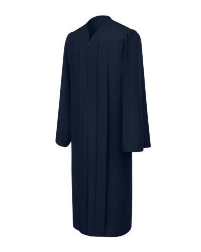 Matte Navy Blue Bachelors Graduation Gown - College & University - Graduation Cap and Gown