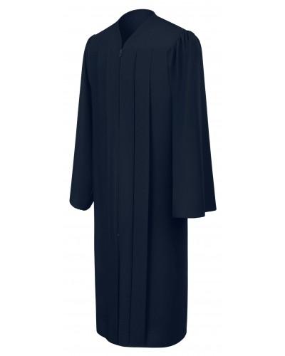 Matte Navy Blue Bachelors Graduation Gown - College & University - Graduation Cap and Gown