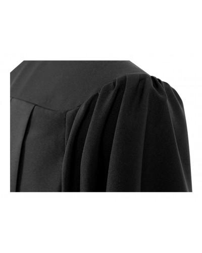 Matte Black Bachelors Graduation Gown - College & University - Graduation Cap and Gown