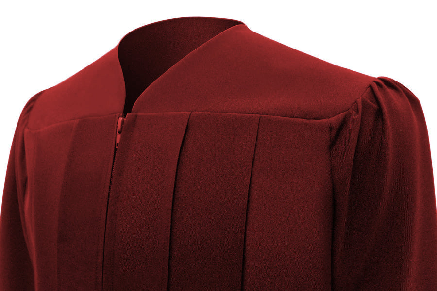 Matte Burgundy Bachelors Graduation Gown - College & University