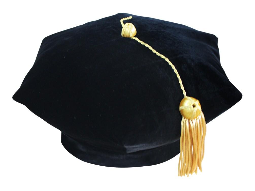 Classic Doctoral Graduation Tam, Gown & Hood Package - Graduation Cap and Gown