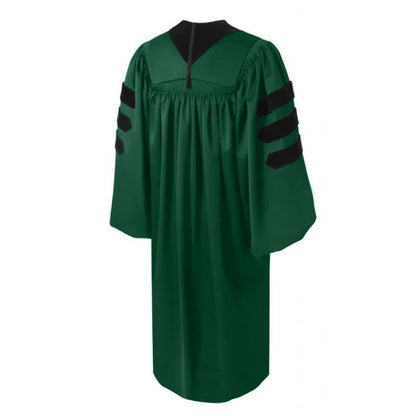 Deluxe Hunter Doctoral Gown - Graduation Cap and Gown