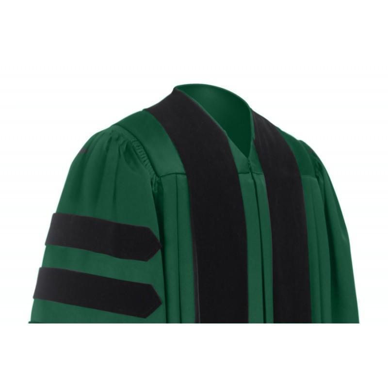 Deluxe Hunter Doctoral Gown - Graduation Cap and Gown