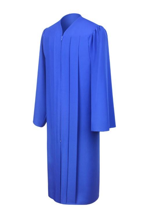 Matte Royal Blue High School Graduation Gown - Graduation Cap and Gown