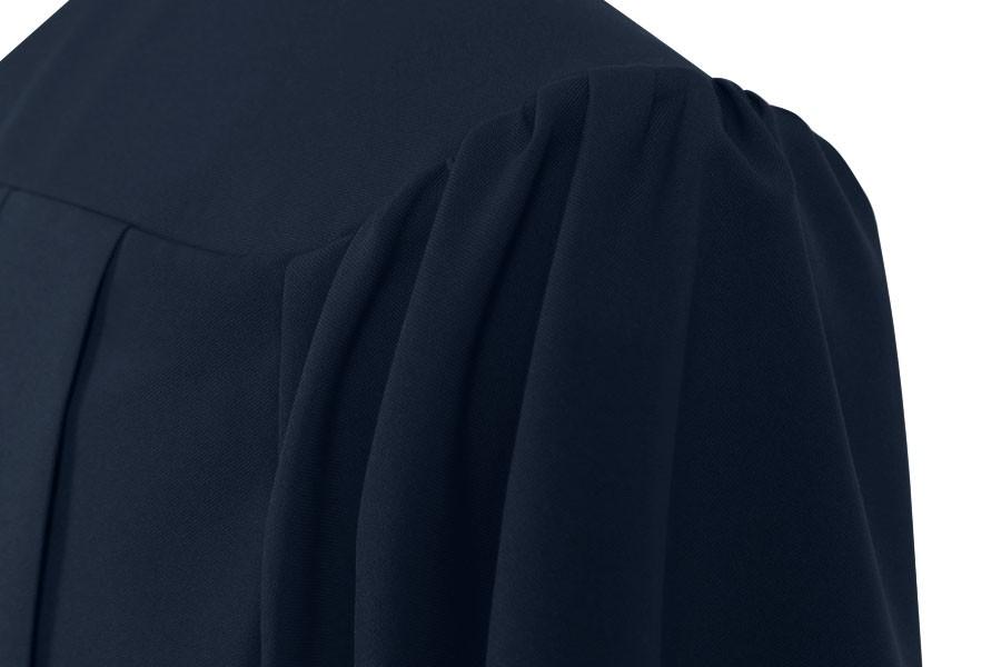 Matte Navy Blue High School Graduation Gown - Graduation Cap and Gown