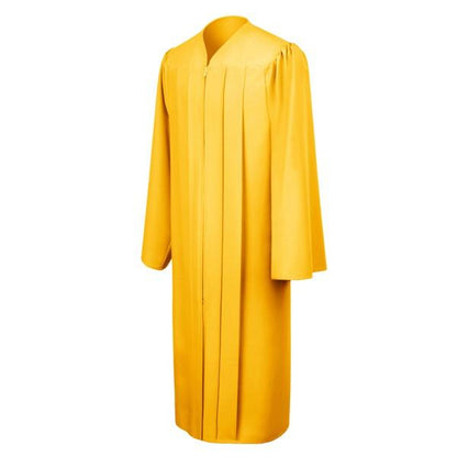 Matte Gold High School Graduation Gown - Graduation Cap and Gown