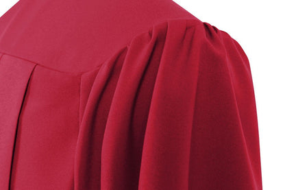 Matte Red High School Graduation Gown - Graduation Cap and Gown