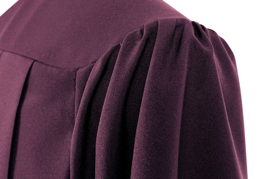 Matte Maroon High School Graduation Gown - Graduation Cap and Gown