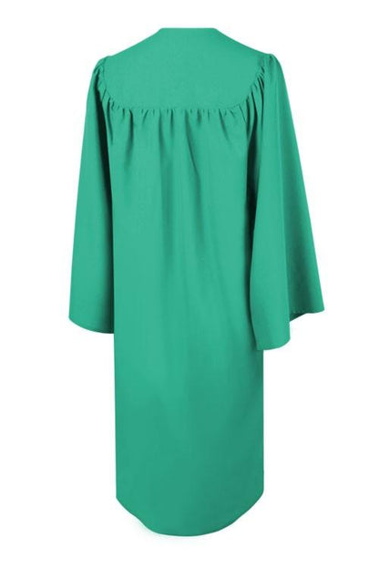 Matte Emerald Green High School Graduation Gown - Graduation Cap and Gown