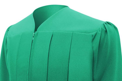 Matte Emerald Green High School Graduation Gown - Graduation Cap and Gown