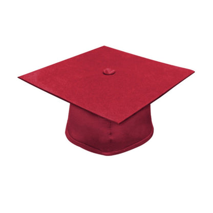 Matte Red Elementary Cap, Gown & Tassel