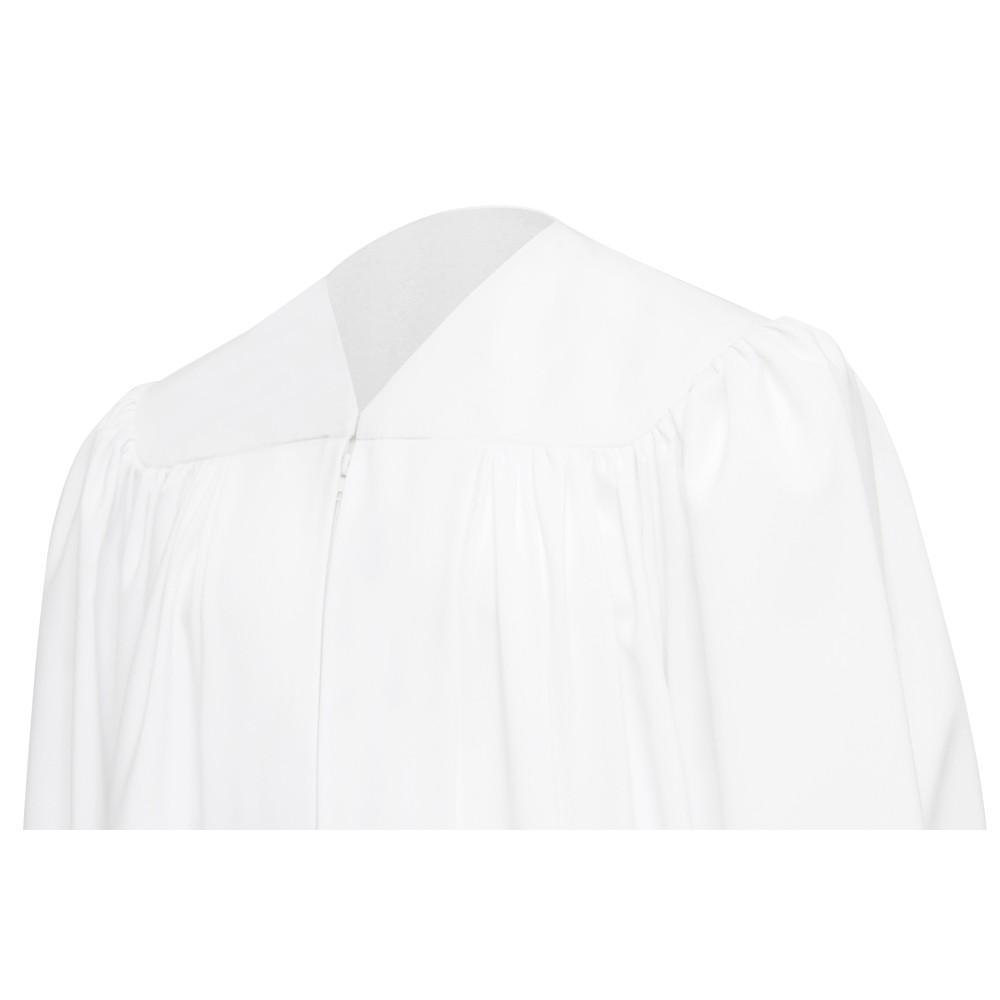 Premium White Baptismal Robe - Churchings