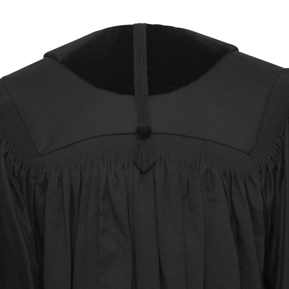 Front Velvet Geneva Clergy Robe - Clergy, Pastor & Minister Robes - Churchings